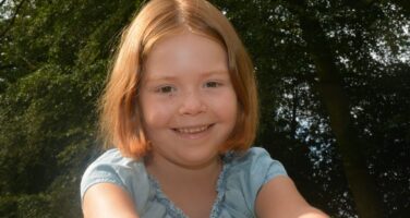 bella rose girl smiling