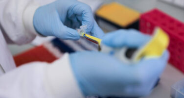 scientist doing an experiment