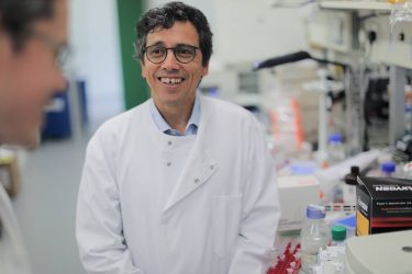 Professor Tariq Enver in his laboratory