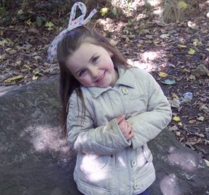 girl with bow in hair