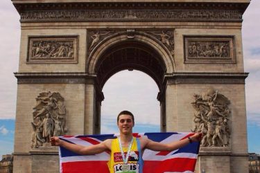 Louis after running the Paris Half Marathon