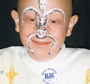 Max Lewis with facepaint