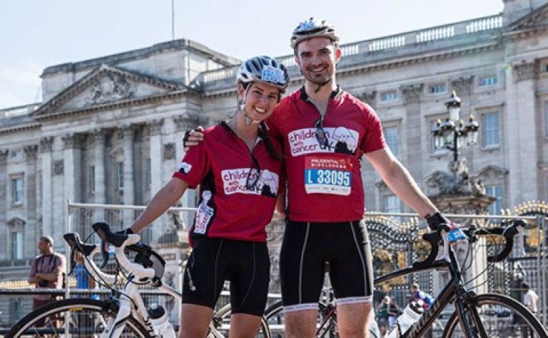 cancer research fundraising: charity bike ride