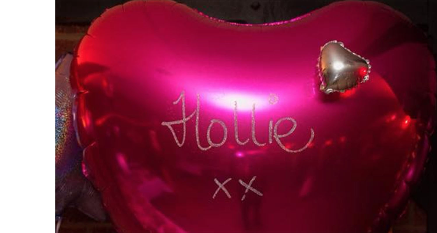 Hollie heart balloon