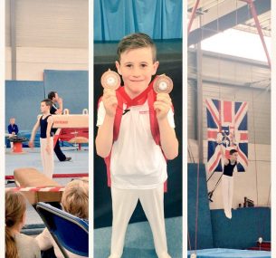 luke the gymnast with medals