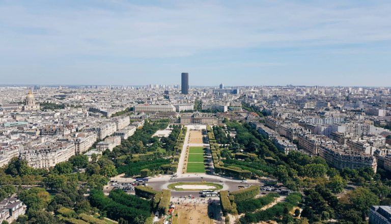 The view across Paris