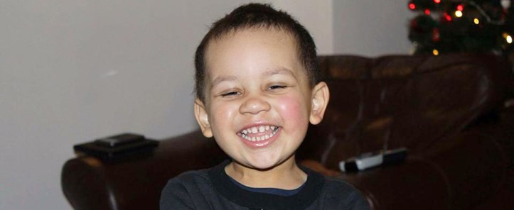 benji smiling having suffered leukemia leg pain as a child