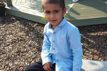 Raj was two and a half years old when he was diagnosed with a brain tumour