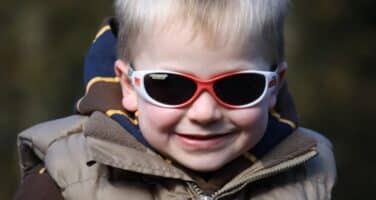 ross small boy with sunglasses