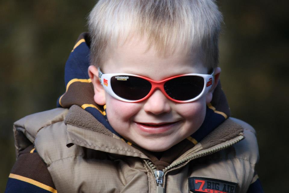 ross small boy with sunglasses