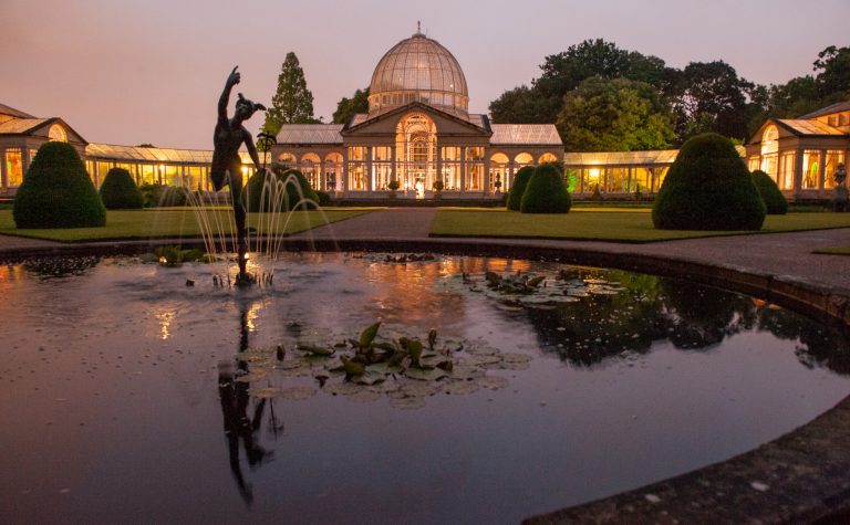 View of Syon House Fountain