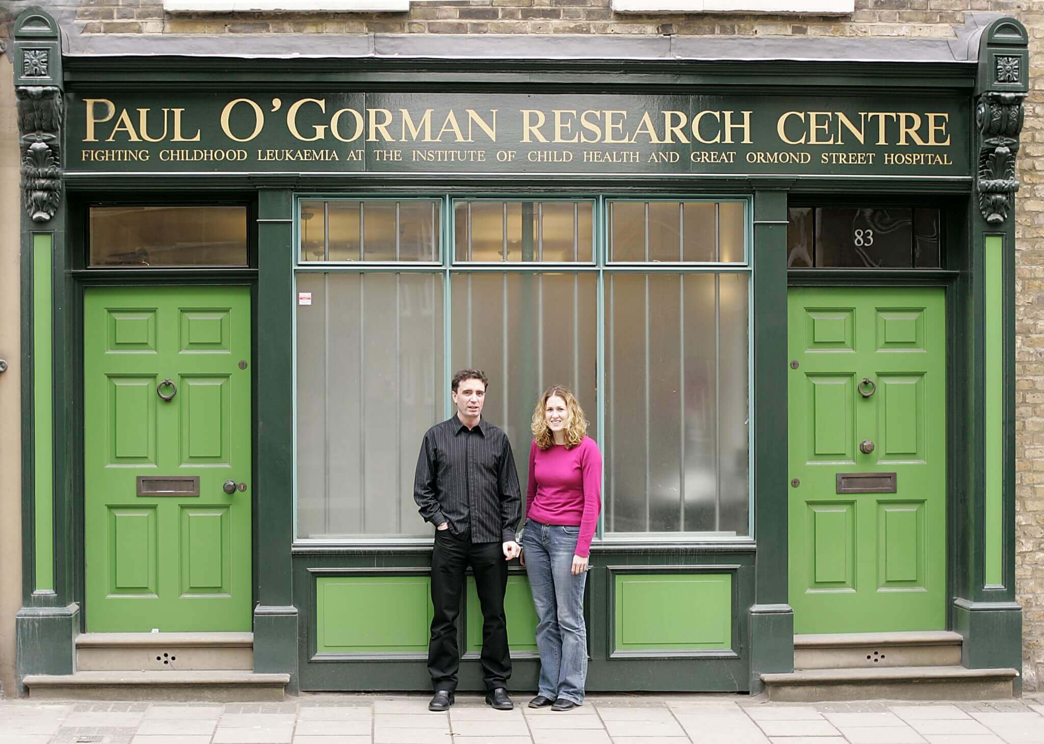 People in front of Paul O'Gorman Research Centre