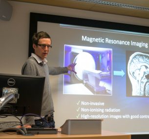 Patrick Hales with MRI head image