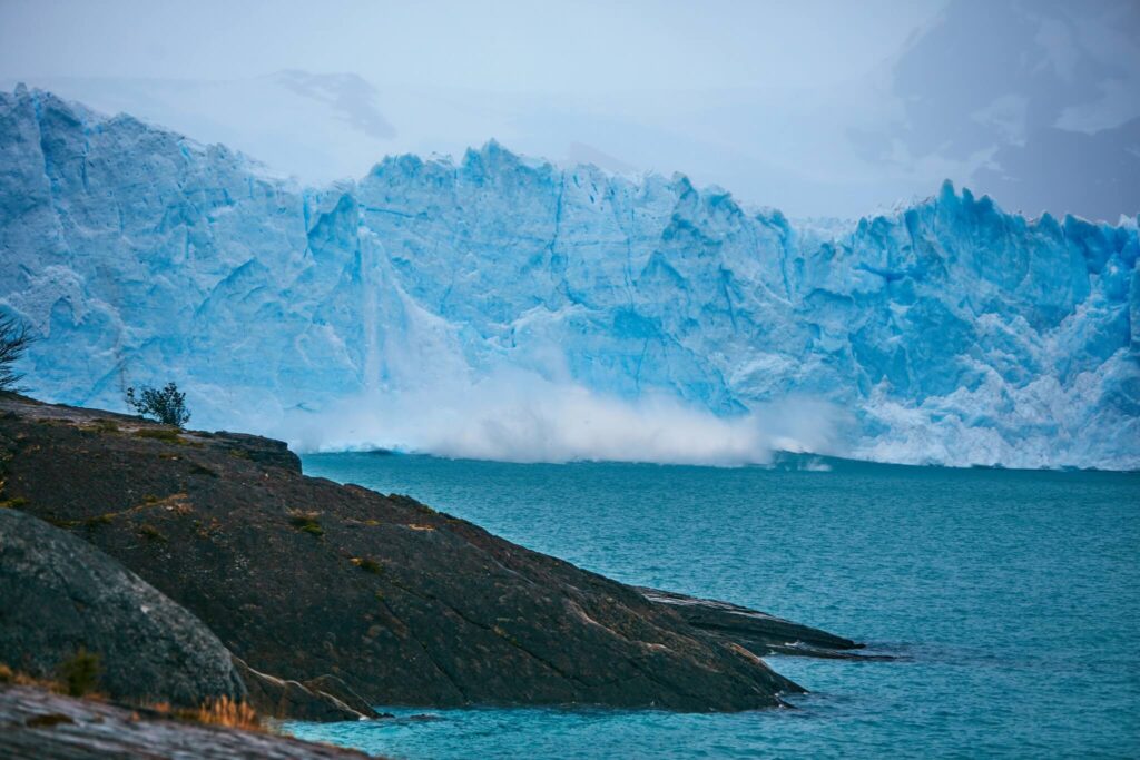 A dramatic polar landscape