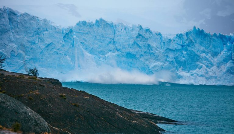 A dramatic polar landscape