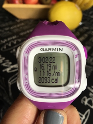 A purple garmin forerunner 10 watch