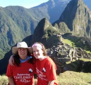 Two women at Machu Picchu