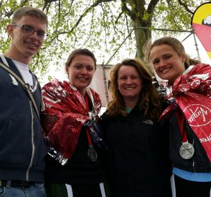 Maisie at the London Virgin London Marathon