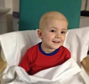 boy in hospital bed