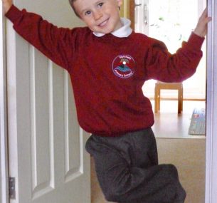 Luke's first day at school