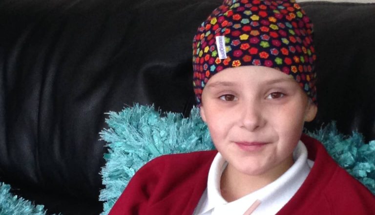 Emma, diagnosed with cancer when when she was eight