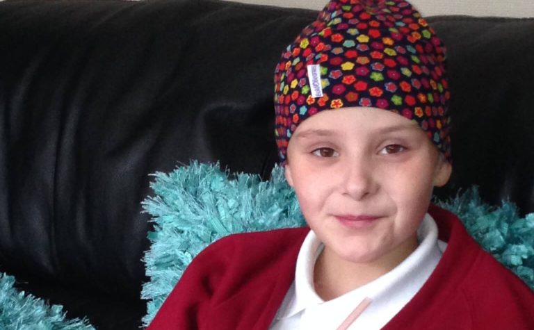 Emma, diagnosed with cancer when when she was eight