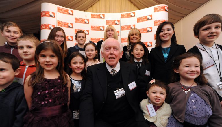 Eddie at the House of Lords with the children