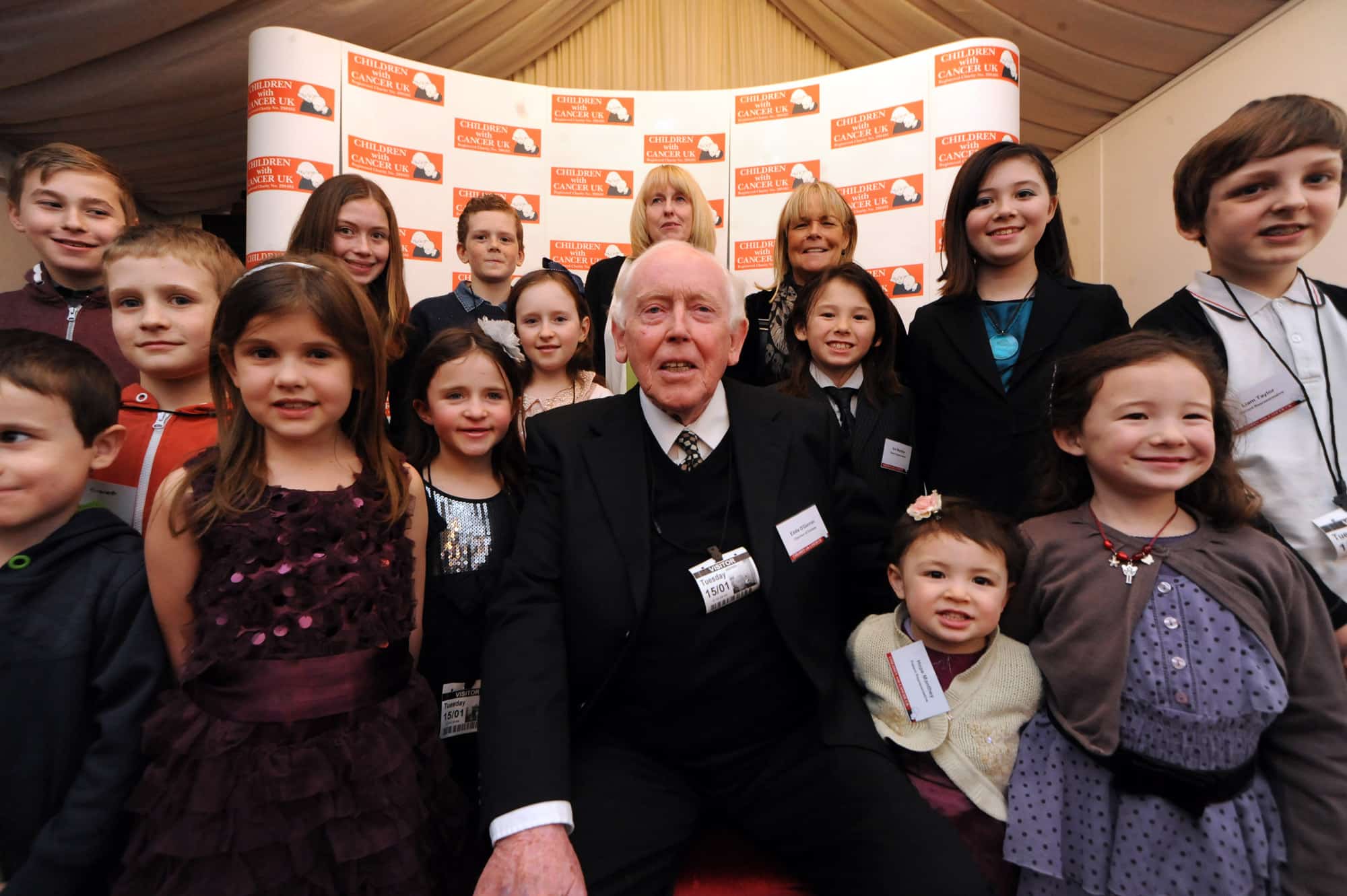 Eddie at the House of Lords with the children