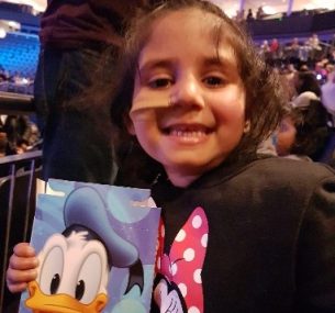 Zunairah girl with disney character