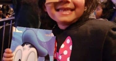 Zunairah girl with disney character