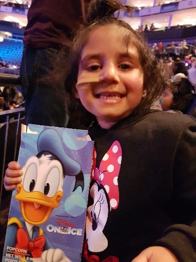 Zunairah girl with disney character