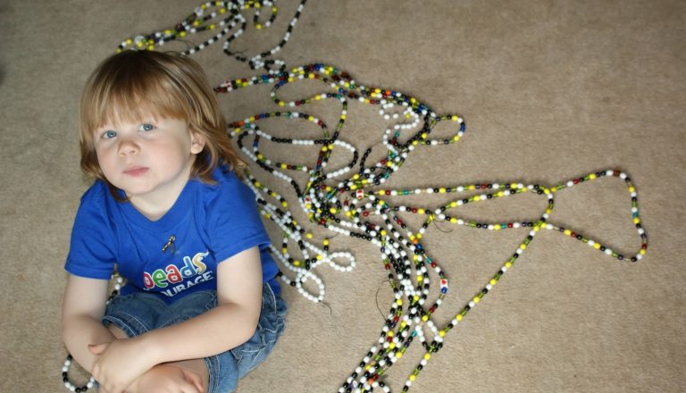 Ted with his beads of courage