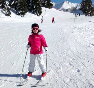 Girl in snow