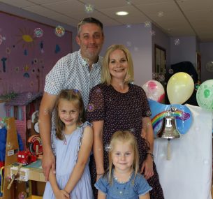 Pete, Rachel, Suki & Betsie at bell ringing