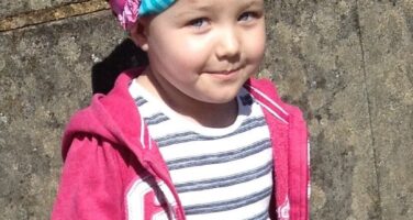 Girl with butterfuly headscarf