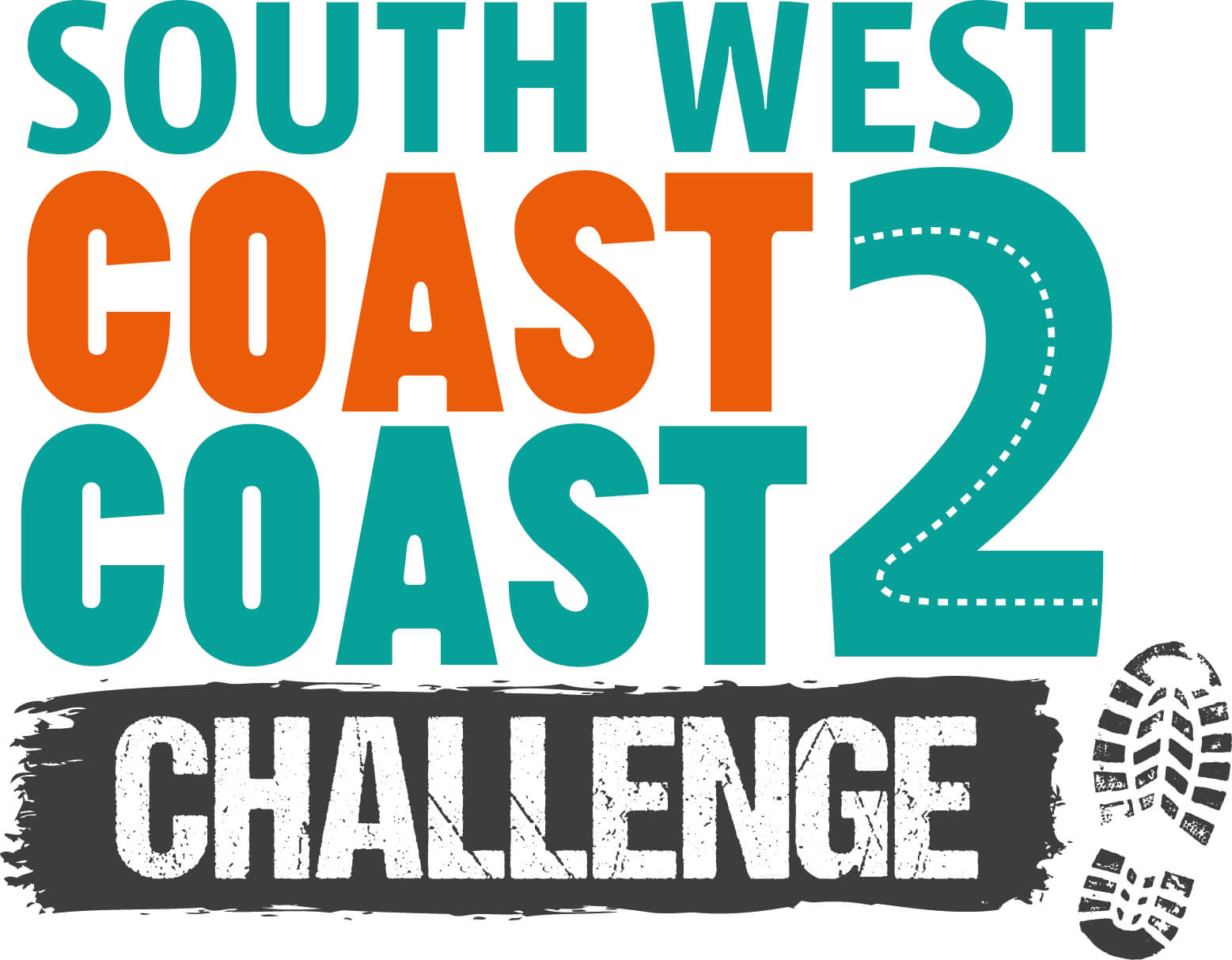 south west coast 50 path challenge Logo CMYK