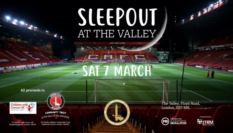 charlton sleepout at the valley