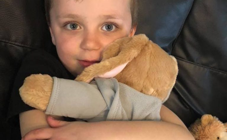 Thomas with bunny