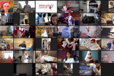 Virtual Christmas Party collage photo