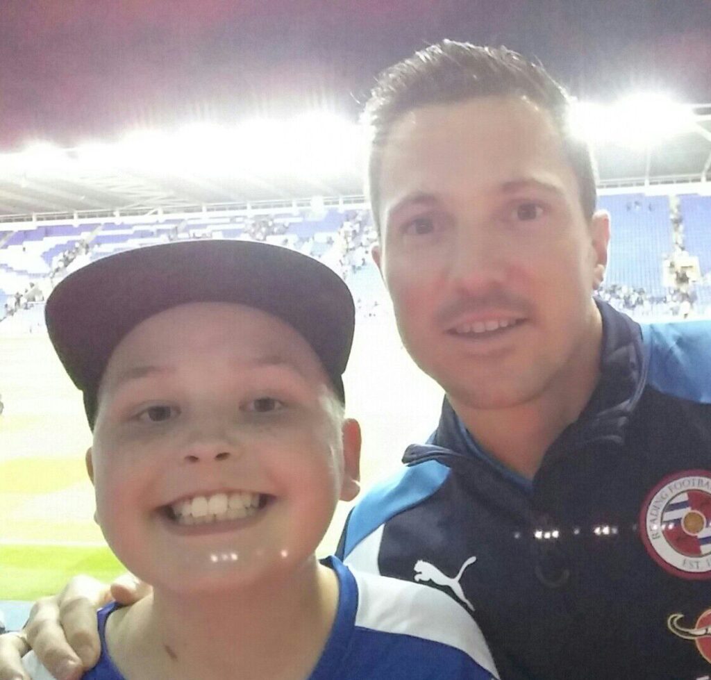Felix and Yann selfie at Reading FC