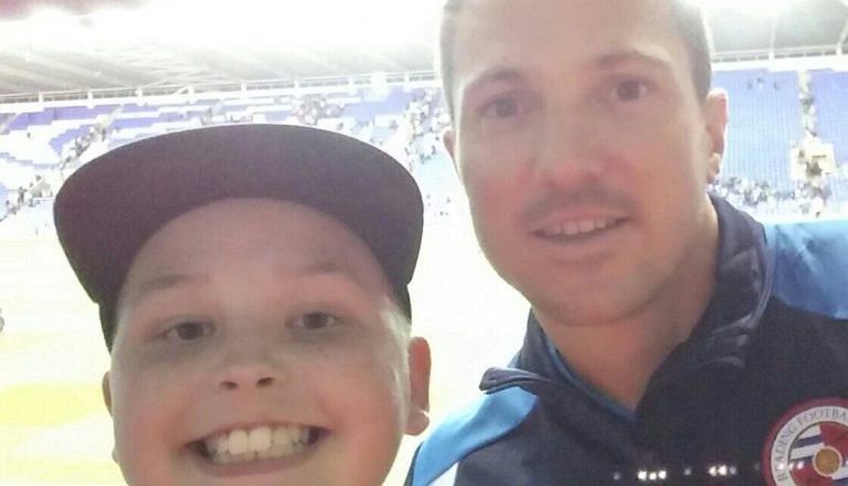 Felix and Yann selfie at Reading FC