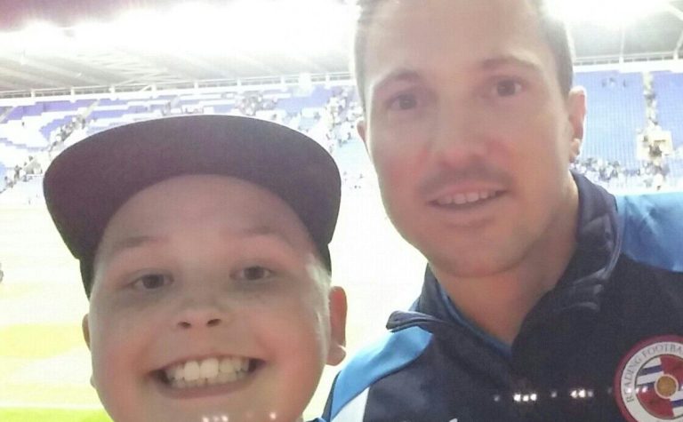 Felix and Yann selfie at Reading FC