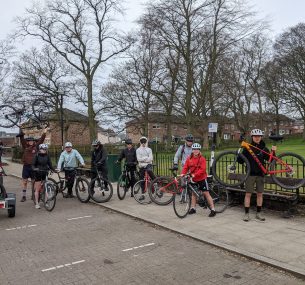 Shrewsbury college students finished cycling challenge