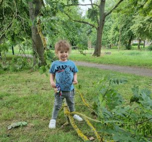 Archer before diagnosis with tree