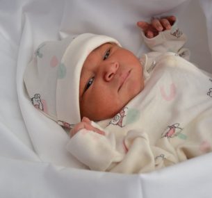 Amelia at birth