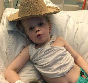 Jack just before his first MRI