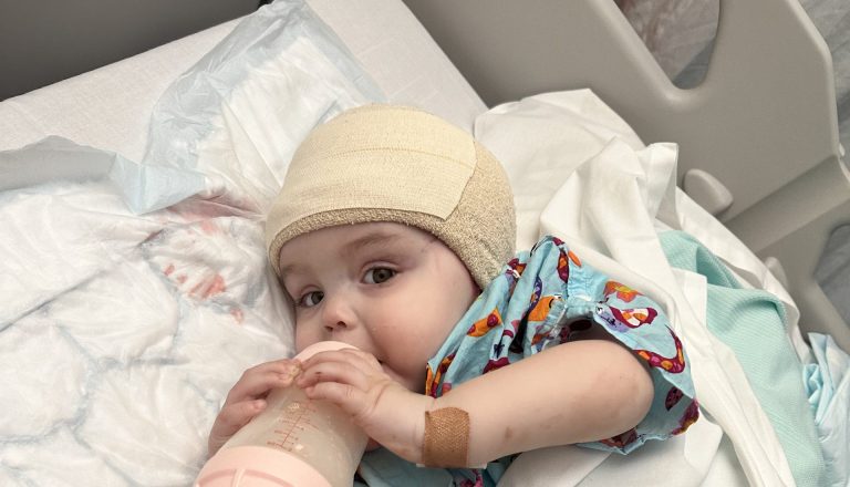 Nancy after first brain surgery