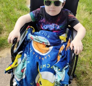 chester in his wheelchair about a month ago