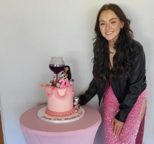 Kira on her 21st birthday