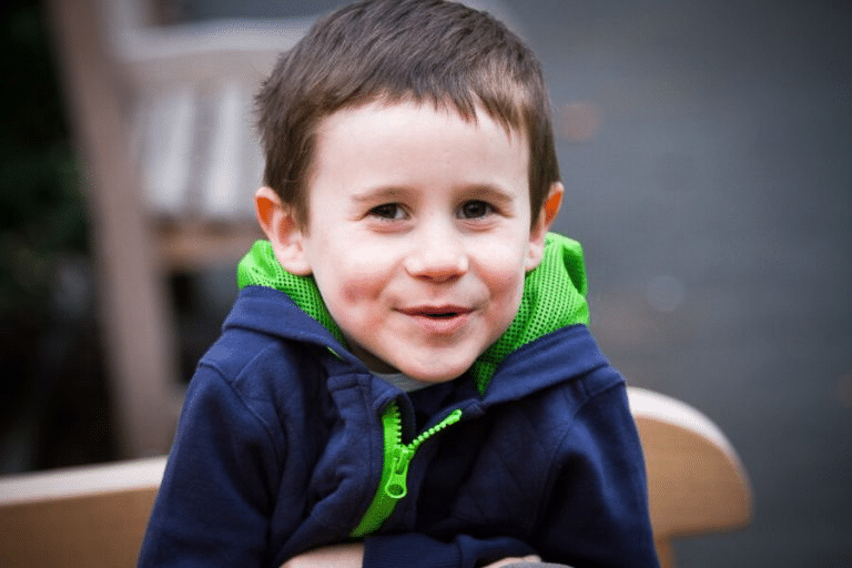 Luke looking at camera